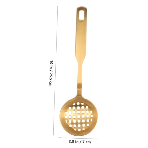 VINTORKY 2 Stück Teiliges Goldfarbene Suppenlöffel mit Sieb Funktion Dicke Rostfreie Schöpflöffel für Hot Pot Effizientes Abseihen von Brühen Große Kapazität für Suppe und Brei VINTORKY 2 Stück Teiliges Goldfarbene Suppenlöffel mit Sieb Funktion Dicke Rostfreie Schöpflöffel für Hot Pot Effizientes Abseihen von Brühen Große Kapazität für Suppe und Brei von VINTORKY