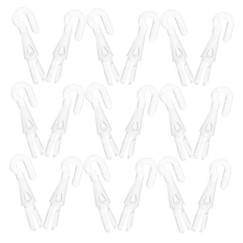 VINTORKY 20 Stück Transparent Kunststoff Haken für Jalousien Ersatzteil für Vertikaljalousien Robustes Verbindungsstück Ergonomisches Fragezeichen-design für Präzise Lichtsteuerung und VINTORKY 20 Stück Transparent Kunststoff Haken für Jalousien Ersatzteil für Vertikaljalousien Robustes Verbindungsstück Ergonomisches Fragezeichen-design für Präzise Lichtsteuerung und von VINTORKY