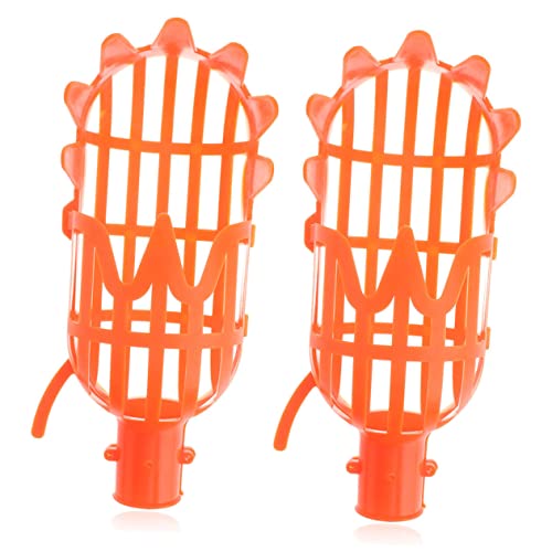 VINTORKY 2 STK. Obstpflücker für hohe Früchte Jujube-Pflücker für Früchte Obstpflücker-Werkzeug Gartenpflücker Obstpflückerkäfig Obstpflücker aus Kunststoff einfaches Gerät sicher von VINTORKY