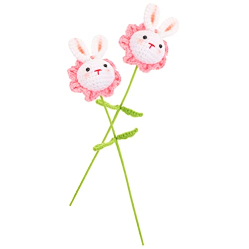 VINTORKY 2Stücke Strickpuppe Hasenblume aus Kunstfaser Niedliches Häkelspielzeug für Valentinstag und Ostern Handgemachtes Element für Besondere Anlässe VINTORKY 2Stücke Strickpuppe Hasenblume aus Kunstfaser Niedliches Häkelspielzeug für Valentinstag und Ostern Handgemachtes Element für Besondere Anlässe von VINTORKY