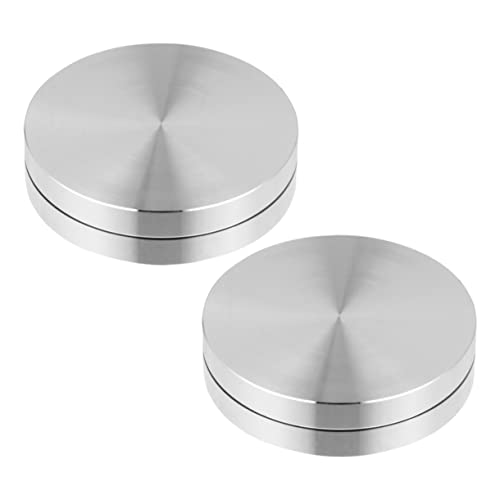 VINTORKY 2stücke Aluminium Turntable Lager Für Drehbare Tischplatten Für Kuchen Obst Und -tischdrehteller von VINTORKY