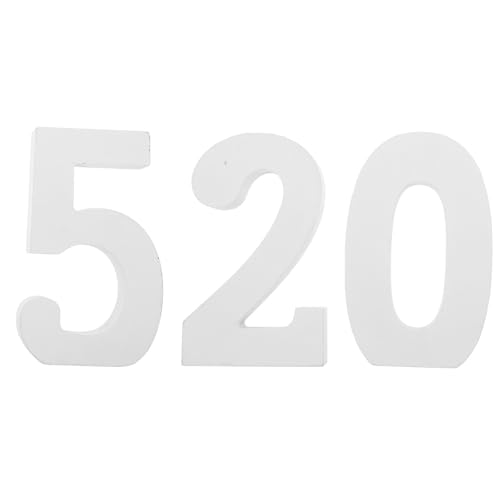 VINTORKY 3 Stück Blanko-Holzzahlen 5/2/0, unlackierte Holzscheiben, Schild für DIY-Bastelprojekte, Heimschild, Wand, Hochzeit, Party, Weiß VINTORKY 3 Stück Blanko-Holzzahlen 5/2/0, unlackierte Holzscheiben, Schild für DIY-Bastelprojekte, Heimschild, Wand, Hochzeit, Party, Weiß von VINTORKY