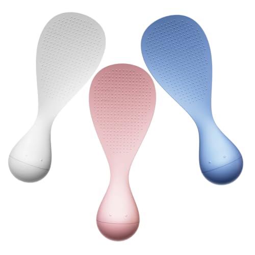 VINTORKY 3 Stück Reislöffel mit Stehfunktion Hitzebeständiger Antihaftbeschichteter Reis Spatel Selbststehend für Sauberes Servieren Küche Weiß Blau Rosa VINTORKY 3 Stück Reislöffel mit Stehfunktion Hitzebeständiger Antihaftbeschichteter Reis Spatel Selbststehend für Sauberes Servieren Küche Weiß Blau Rosa von VINTORKY