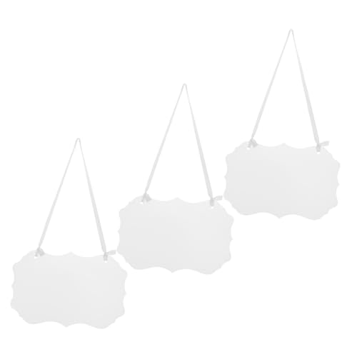 VINTORKY 3 Stück Transparente Hochzeitsreservierungsschilder mit Ribbons für Diy Dekoration Unvollendete Stühle für Hochzeiten und Feiern Design Robustes Material für Verschiedene Anlässe von VINTORKY
