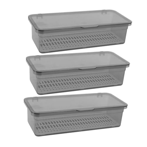 VINTORKY 3stücke Teiliger Besteckhalter Mit Deckel Und Ablauffläche Küchen-organizer Für Besteck Mit Abdeckung Für Messer Und Gabeln von VINTORKY