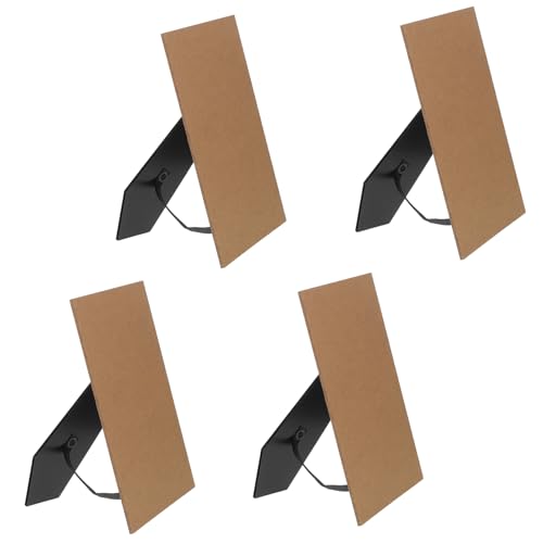 VINTORKY 4 Stück Bildrahmen Ständer mit Easel Rückwand Schwarz Vielseitig Einsetzbar für Vertikale und Horizontale Tischpräsentation Design Einfache Montage Stabiler Halt VINTORKY 4 Stück Bildrahmen Ständer mit Easel Rückwand Schwarz Vielseitig Einsetzbar für Vertikale und Horizontale Tischpräsentation Design Einfache Montage Stabiler Halt von VINTORKY