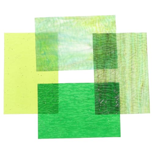VINTORKY 4 Stück Mosaik Glasplatten Buntglas mit Wellenstruktur in Grüntönen DIY Mosaiksteine für Kreative Bastelprojekte Einfache Verarbeitung für Glasmalerei und Kathedralglas VINTORKY 4 Stück Mosaik Glasplatten Buntglas mit Wellenstruktur in Grüntönen DIY Mosaiksteine für Kreative Bastelprojekte Einfache Verarbeitung für Glasmalerei und Kathedralglas von VINTORKY