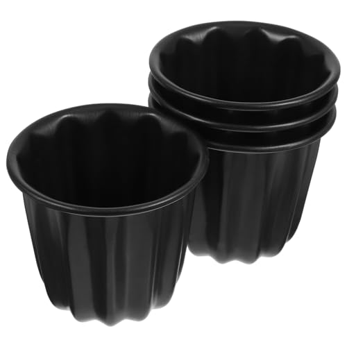 VINTORKY 4Stücke Teiliges Muffinformen aus Hochtemperaturbeständigem für Kuchen Pudding und Cupcakes für Zuhause Restaurants und Bäckereien Leicht zu Reinigen und Langlebig von VINTORKY
