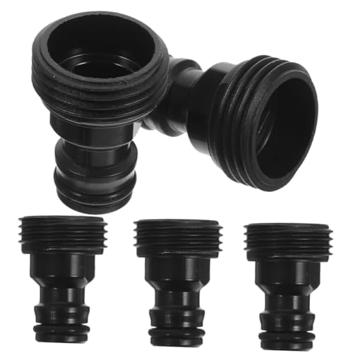 VINTORKY 5 Stück Teiliges Wasserhahn Schlauchadapter aus Robustem Schnell Verbindbar Verschleißfest und Bruchfest Geeignet für Waschmaschine Geschirrspüler und Gartenschlauchanschluss von VINTORKY