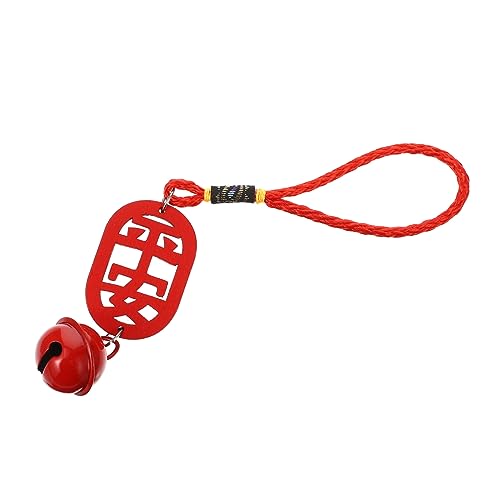 VINTORKY 5 Stücke Rot Holz Chinesischen Zeichen Ornamente Dekorative Hängen Diwali Room Decor Urlaub von VINTORKY