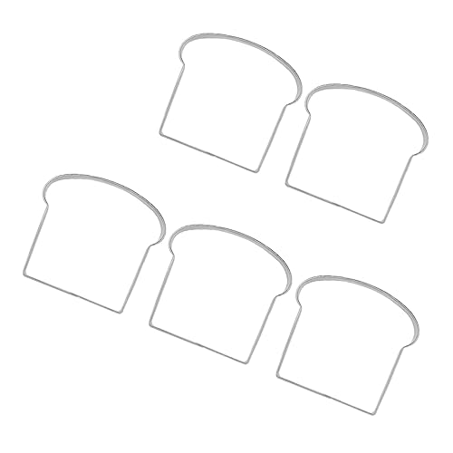VINTORKY Robuste Keksformen Aus Edelstahl - 5 Stück Ausstechformen in Toastform Backformen Ausstechformen Obstausstecher Für von VINTORKY