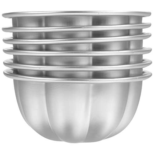 VINTORKY 6 Stück Teiliges Antihaft Puddingformen Multifunktionale Backformen für Muffins Kuchen Torten Entformen und Schnelles Backen für Desserts und Snacks von VINTORKY