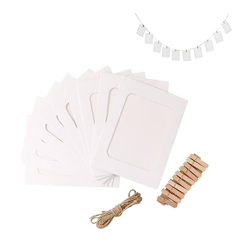 VINTORKY 6-zoll-fotorahmen Mit Klammern Und Schnur – 10 Stück Papier-bilderrahmen Zum Aufhängen An Der Dekorative Fotoanzeige VINTORKY 6-zoll-fotorahmen Mit Klammern Und Schnur – 10 Stück Papier-bilderrahmen Zum Aufhängen An Der Dekorative Fotoanzeige von VINTORKY