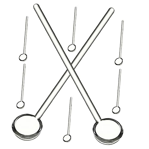 VINTORKY 8 Stück Teiliges Transparenter Kaffeelöffel Ergonomische Mini Teelöffel für Desserts und Getränke Wiederverwendbare Rührlöffel von VINTORKY