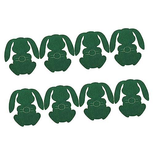 VINTORKY 8St Kaninchen Bestecktasche utensilhaltertasche Tischdekoration osterhasen easter bunny geschirr Osterbesteckhalter Bestecktaschen mit Ostermotiv niedlich Messertasche Messer von VINTORKY