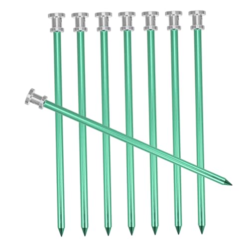 VINTORKY 8Stücke Aluminiumlegierung Zeltheringe Leichte Robuste Erdnägel für Camping Outdoor Strand Zeltbefestigung Windfest Bedienen für Zelte von VINTORKY