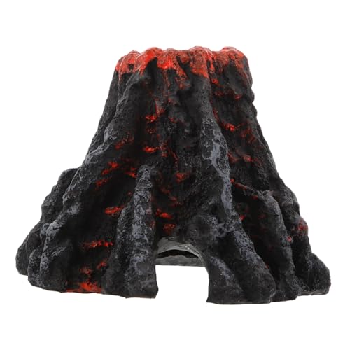 VINTORKY Aquarium Decoration Resin Volcano Model Ornament Miniature Fish Tank Landscape Decor for Aquariums and Home Decor Stable Base for Easy Installation von VINTORKY