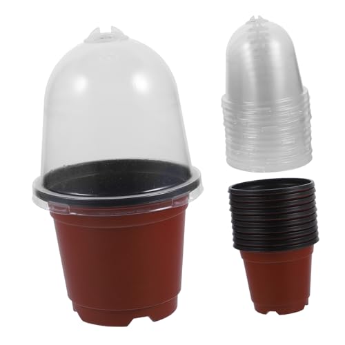 VINTORKY 10 Sets Von Kindergarten Container Mit Dome Anlage Starter Töpfe Anzucht Töpfe Bonsai Topf Garten VINTORKY 10 Sets Von Kindergarten Container Mit Dome Anlage Starter Töpfe Anzucht Töpfe Bonsai Topf Garten von VINTORKY