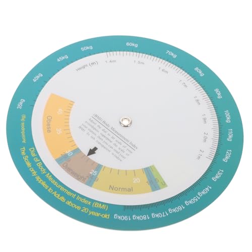 VINTORKY Bmi Körpergewicht Index Drehskala Wandchart Gesundheitsmessung Adipositas Hilfsmittel Schnelles Ablesen für Erwachsene VINTORKY Bmi Körpergewicht Index Drehskala Wandchart Gesundheitsmessung Adipositas Hilfsmittel Schnelles Ablesen für Erwachsene von VINTORKY