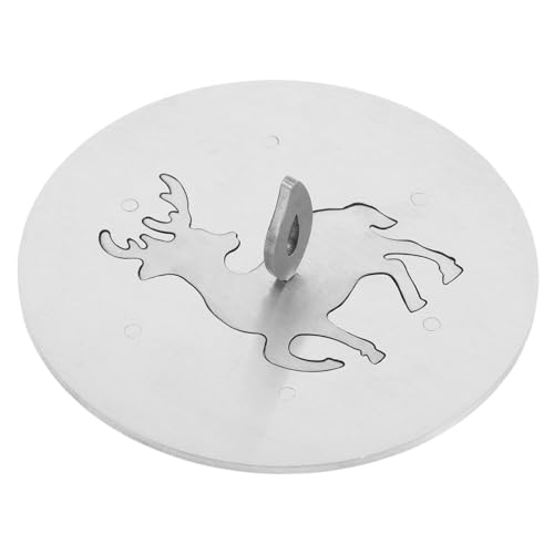 VINTORKY Candle Toppers Cover Kerzendeckel für Duftkerzen Stabiler Lid mit Elegantem Elch Muster für Gleichmäßiges Abbrennen und Optimale Wachsnutzung von VINTORKY