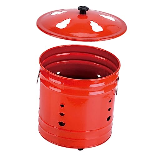 VINTORKY Edelstahl Verbrennungstonne Hochwertige Feuerstelle Für Garten Und Outdoor Emailliert Ideal Für Papierverbrennung Und Gartenabfälle Robuste Bauweise Vielseitig von VINTORKY