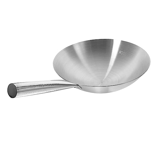 VINTORKY Chinesischer Topf-braten-wok Aus Edelstahl Für Induktionskochfelder Antihaftbeschichtete Pfanne Kochpfanne 30 Cm Zufälliger Stil von VINTORKY