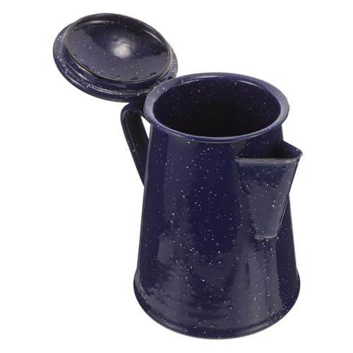 VINTORKY Emaille Kaffeekanne Robuste für Zuhause Büro Camping mit Humanisiertem Griff und Spitzem Auslauf für Kaffeeliebhaber und Teegenießer VINTORKY Emaille Kaffeekanne Robuste für Zuhause Büro Camping mit Humanisiertem Griff und Spitzem Auslauf für Kaffeeliebhaber und Teegenießer von VINTORKY
