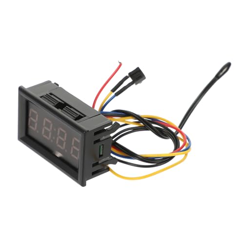 VINTORKY Fahrzeug-dashboard-uhr mit Temperatur Spannungsmessgerät Digitale Auto-uhr Thermometer Multifunktionales Einfache Installation Grün Beleuchtetes -display von VINTORKY