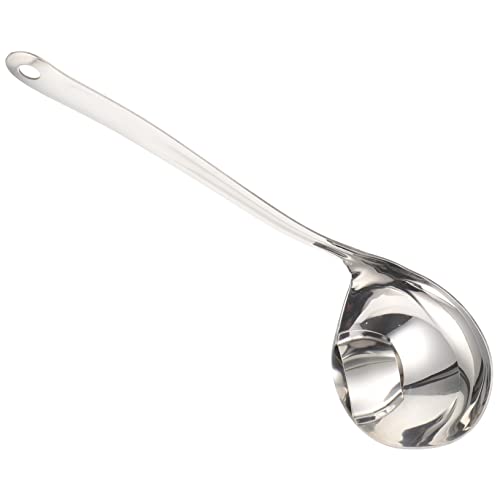 VINTORKY Filterlöffel aus Edelstahl Löffel des Lebensmittels Netzsieb Sichter Suppenlöffel Tülle Schöpfkellen zum Servieren Metallpfanne Edelstahl Rostfreier Stahl Silver von VINTORKY