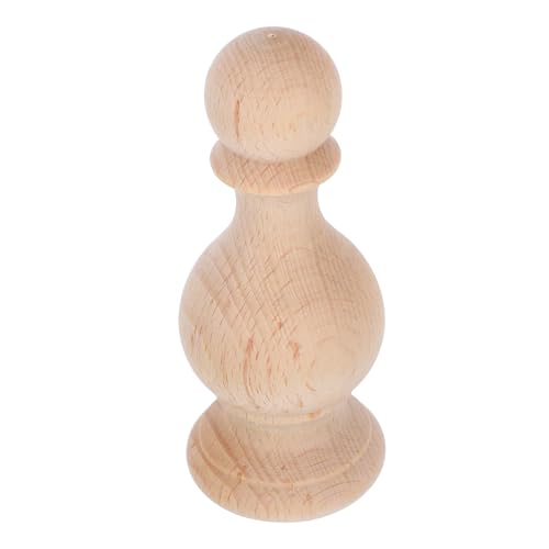 VINTORKY Finials für Treppen und Möbel Unlackierte Holzornamente mit Detaillierter Schnitzkunst für DIY Projekte Dekorative Stützen für Zuhause von VINTORKY