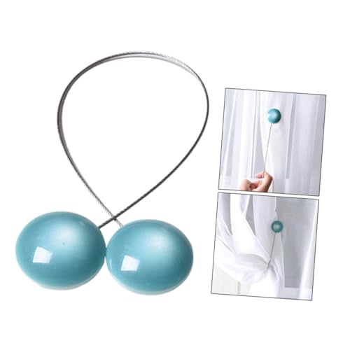 VINTORKY Magnetische Vorhang Raffhalter Aus Harz Mit Starkem Magneten Langlebig Und Rostfrei Für Wohnzimmer Schlafzimmer Und Badezimmer Dekoration Blau von VINTORKY