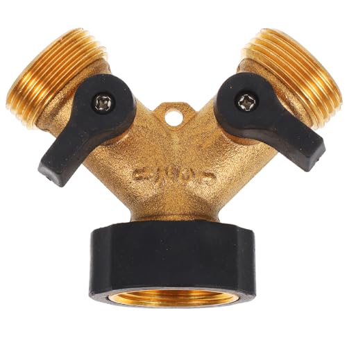VINTORKY Gartenschlauch Splitter Y Verteiler mit Einstellbarem Wasserdurchfluss Robuster Kupfer Schlauchverbinder für Mühelose Installation für Garten VINTORKY Gartenschlauch Splitter Y Verteiler mit Einstellbarem Wasserdurchfluss Robuster Kupfer Schlauchverbinder für Mühelose Installation für Garten von VINTORKY