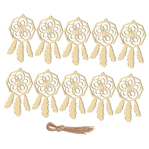 VINTORKY Handgemachte Catch Dream Net Home Dekorationen Holz Ornamente Set Für Home Decor von VINTORKY
