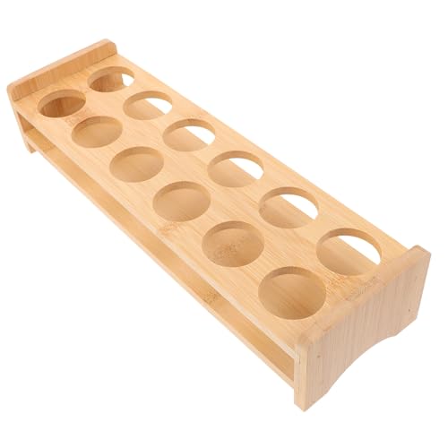VINTORKY Holz Shotglas Halter Organizer Shot Glasses Display Halter für Schnaps Weingläser aus Langlebigem Holz Praktisches Getränketray für Bar und Party von VINTORKY