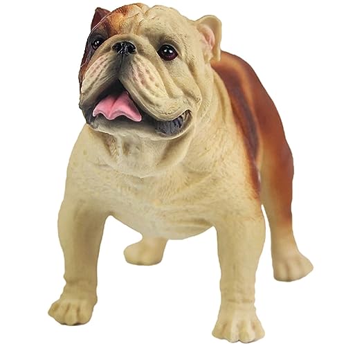 VINTORKY Hundeschmuck Figur Hundeskulptur Kunststoff Welpen-decktop-Statue Kinderschmuck Statue Französischen Bulldogge Mini-Bulldoggen-Statue Englisch Anzahl Plastik Spielzeug Kleinkind von VINTORKY