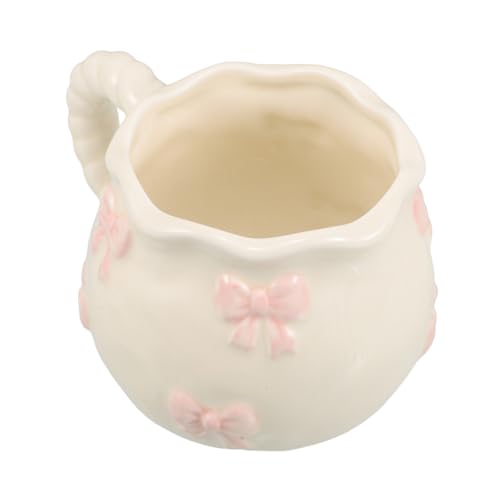 VINTORKY Keramiktasse mit Handgeformter Schleife Lustige Kaffeetasse Niedliche Tasse für Büro Zuhause für Freunde und Familie Vielseitig Einsetzbar VINTORKY Keramiktasse mit Handgeformter Schleife Lustige Kaffeetasse Niedliche Tasse für Büro Zuhause für Freunde und Familie Vielseitig Einsetzbar von VINTORKY