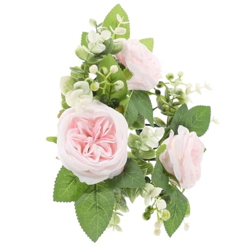 VINTORKY Künstlicher Rosen Kerzenring für Stabkerzen Dekorativer Tischkranz Aus Kunstblumen mit Kirschblüten für Hochzeiten Partys und Festliche Anlässe Durchmesser Farbenfrohe Tischdeko VINTORKY Künstlicher Rosen Kerzenring für Stabkerzen Dekorativer Tischkranz Aus Kunstblumen mit Kirschblüten für Hochzeiten Partys und Festliche Anlässe Durchmesser Farbenfrohe Tischdeko von VINTORKY