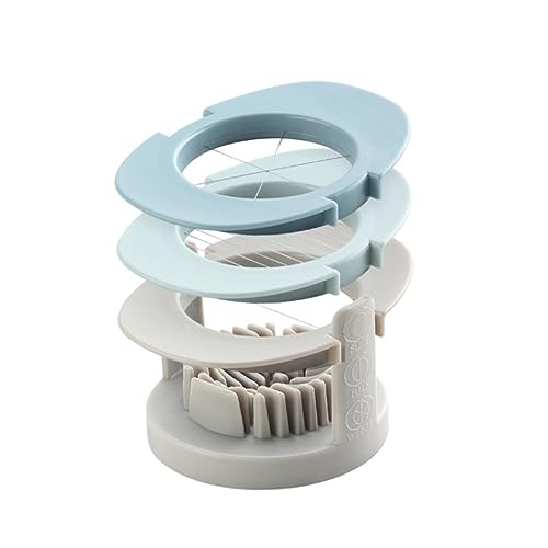 VINTORKY Kreativer Eier Multifunktionaler Eier Cutter und Separator Stapelbares Küchengerät Blau VINTORKY Kreativer Eier Multifunktionaler Eier Cutter und Separator Stapelbares Küchengerät Blau von VINTORKY