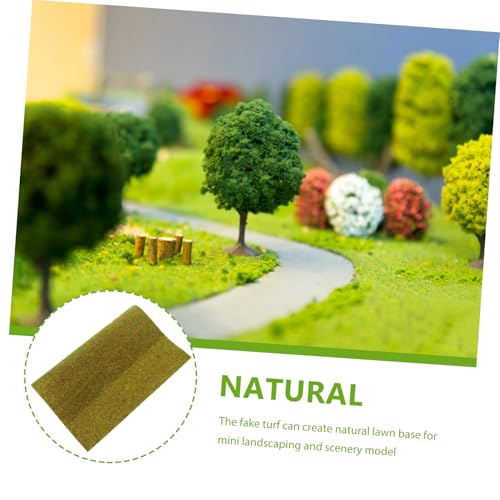 VINTORKY Künstlicher Grasrasen Sandtisch Verarbeitung Langlebig Vielseitig für Modellbau DIY Mikrolandschaft Gartenhaus Deko Sandtisch Zubehör von VINTORKY