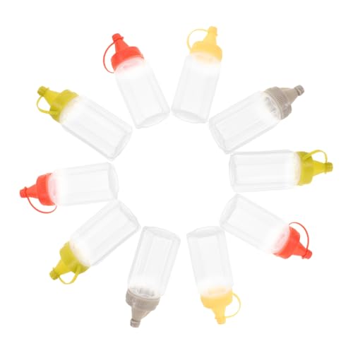 VINTORKY Mini Kondiment Squeeze Flaschen Transparente Flaschen Für Soßen Marmelade Und Dressings Ideal Für BBQ Camping Und Unterwegs 4 Farben Je 3 Flaschen VINTORKY Mini Kondiment Squeeze Flaschen Transparente Flaschen Für Soßen Marmelade Und Dressings Ideal Für BBQ Camping Und Unterwegs 4 Farben Je 3 Flaschen von VINTORKY