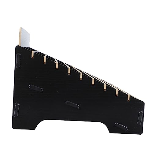 VINTORKY Multifunktionale Handy Aufbewahrungsbox Holz Fächer Mehrschichtiges Design Stabil für Schule Büro Klassenzimmer Reparaturraum Schwarz von VINTORKY