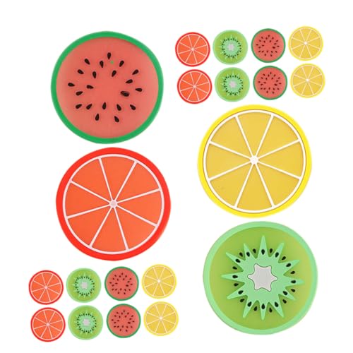 VINTORKY Nicht Im Set 20 Stück Hitzebeständige Silikon-untersetzer mit Frucht-Design für Den Tisch von VINTORKY