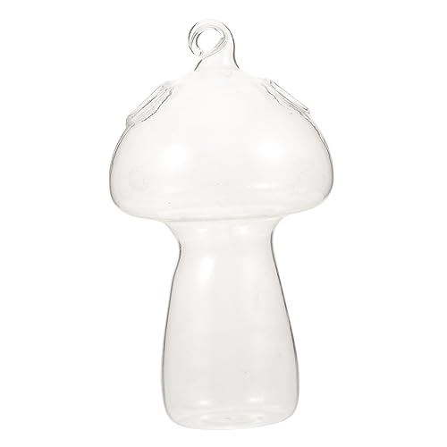 VINTORKY Hängende Pilz-glasvase Für Hydroponik Transparente Terrarium-Dekoration Für Blumen Kreative Wandvase Für Pflanzen Und Mikrolandschaften Für Zuhause Und Hochzeiten von VINTORKY