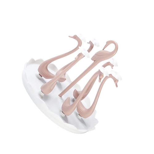 VINTORKY Plastik Becherhalter mit Stangen Drehbarer Schwankörbchen Trockengestell für Wassergläser und Rosa Cup Organizer für Küche und Haushalt VINTORKY Plastik Becherhalter mit Stangen Drehbarer Schwankörbchen Trockengestell für Wassergläser und Rosa Cup Organizer für Küche und Haushalt von VINTORKY