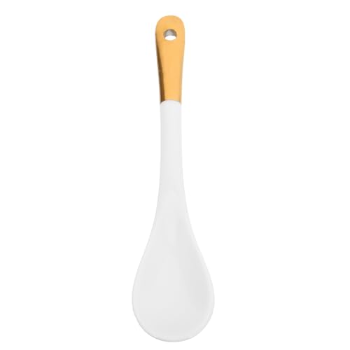 VINTORKY Porzellan-Eierlöffel, luxuriöser Keramik-Kaffeelöffel, elegantes Design für Teepartys und Dessert-Servierung, Ergänzung zu Ihrer Küchendekoration von VINTORKY