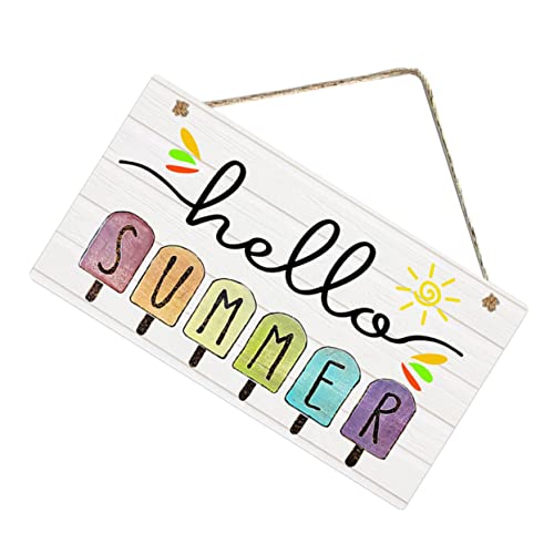 VINTORKY Sommer Holzschild Türschild Zum Aufhängen Holzplakette Für Außen Und Innen Sommertürschild Wanddekor Aus Holz Türdekor Für Sommer Hängeornament Aus Holz Türanhänger Für Garten Und VINTORKY Sommer Holzschild Türschild Zum Aufhängen Holzplakette Für Außen Und Innen Sommertürschild Wanddekor Aus Holz Türdekor Für Sommer Hängeornament Aus Holz Türanhänger Für Garten Und von VINTORKY