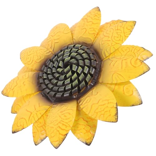 VINTORKY Sonnenblumen-wanddekor Aus Filigrane Metall-Sonnenblumen-hängedekoration Für Wohnzimmer Und Küche Natur-deko Für Innen Und Außenbereich von VINTORKY