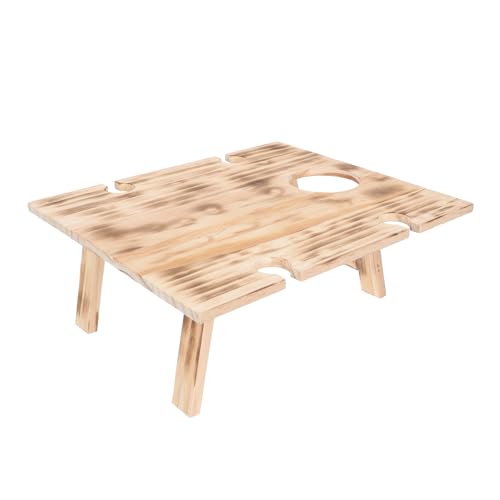 VINTORKY Tragbarer Klapptisch für Camping Leichter Faltbarer Picknicktisch für Outdoor Aktivitäten Anthrazitfarben Robust und Einfach zu Verstauen von VINTORKY