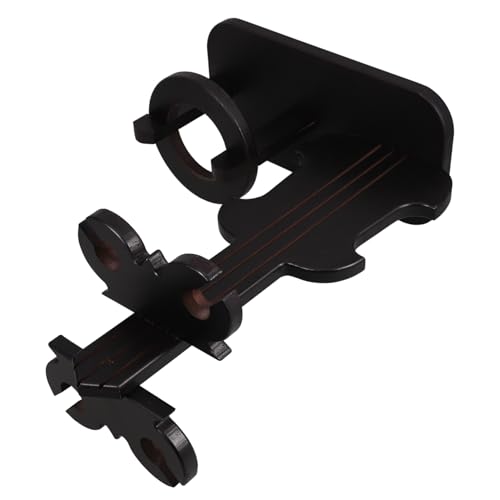 VINTORKY Vintage Holz Weinregal Violin Design Tischplatte Stehendes Weinflaschen und Glashalter Weinregal Holzständer für Weinsammlung Wohnzimmer Küche VINTORKY Vintage Holz Weinregal Violin Design Tischplatte Stehendes Weinflaschen und Glashalter Weinregal Holzständer für Weinsammlung Wohnzimmer Küche von VINTORKY