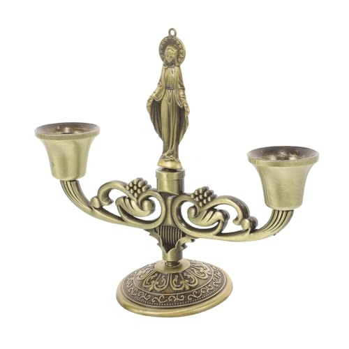 VINTORKY Retro Vintage Kerzenhalter Für Stumpenkerzen Metall Desktop Ständer Dekorativer Kerzenständer Für Hochzeitsbankett von VINTORKY